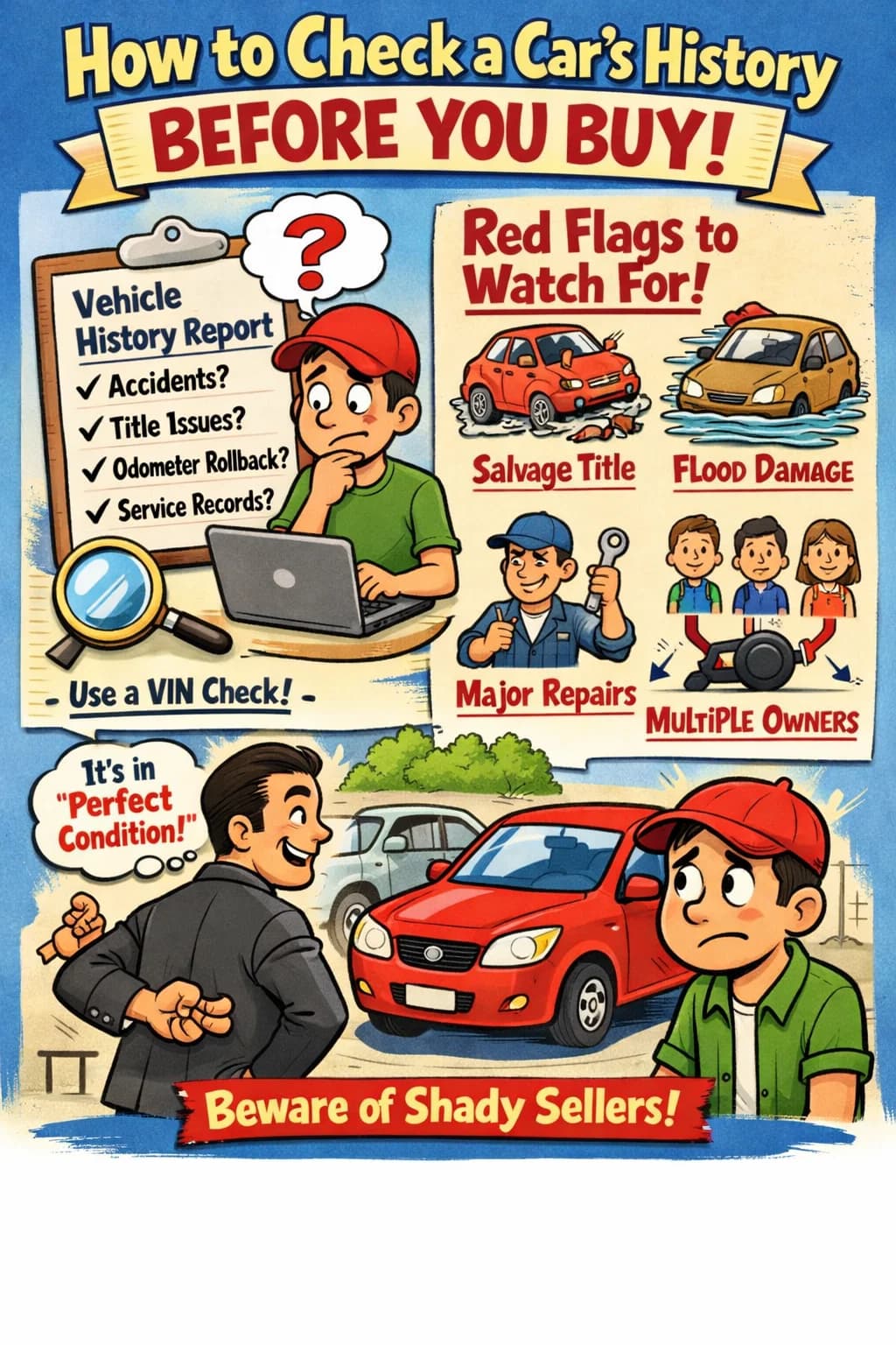 How to Check a Car’s History Before You Buy – And What Red Flags to Watch For